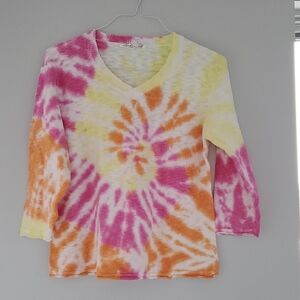 Tie-Dye 3/4 Sleeve Top
